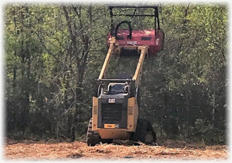 land clearing mulcher used by jcg forestry